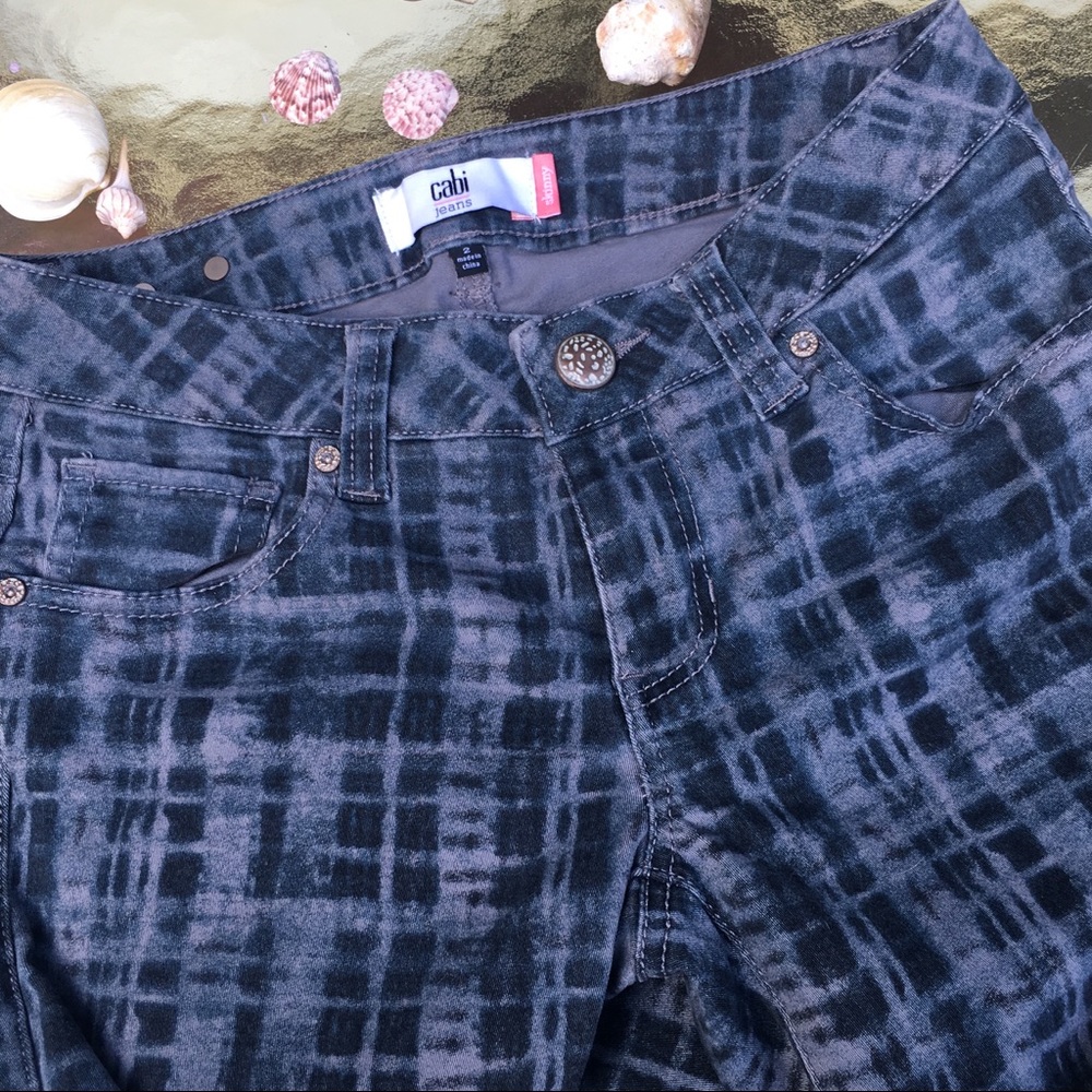 CAbi | Cabi Grid Skinny Jeans Retro Festival Cottagecore Indie Lux - Picture 7 of 8
